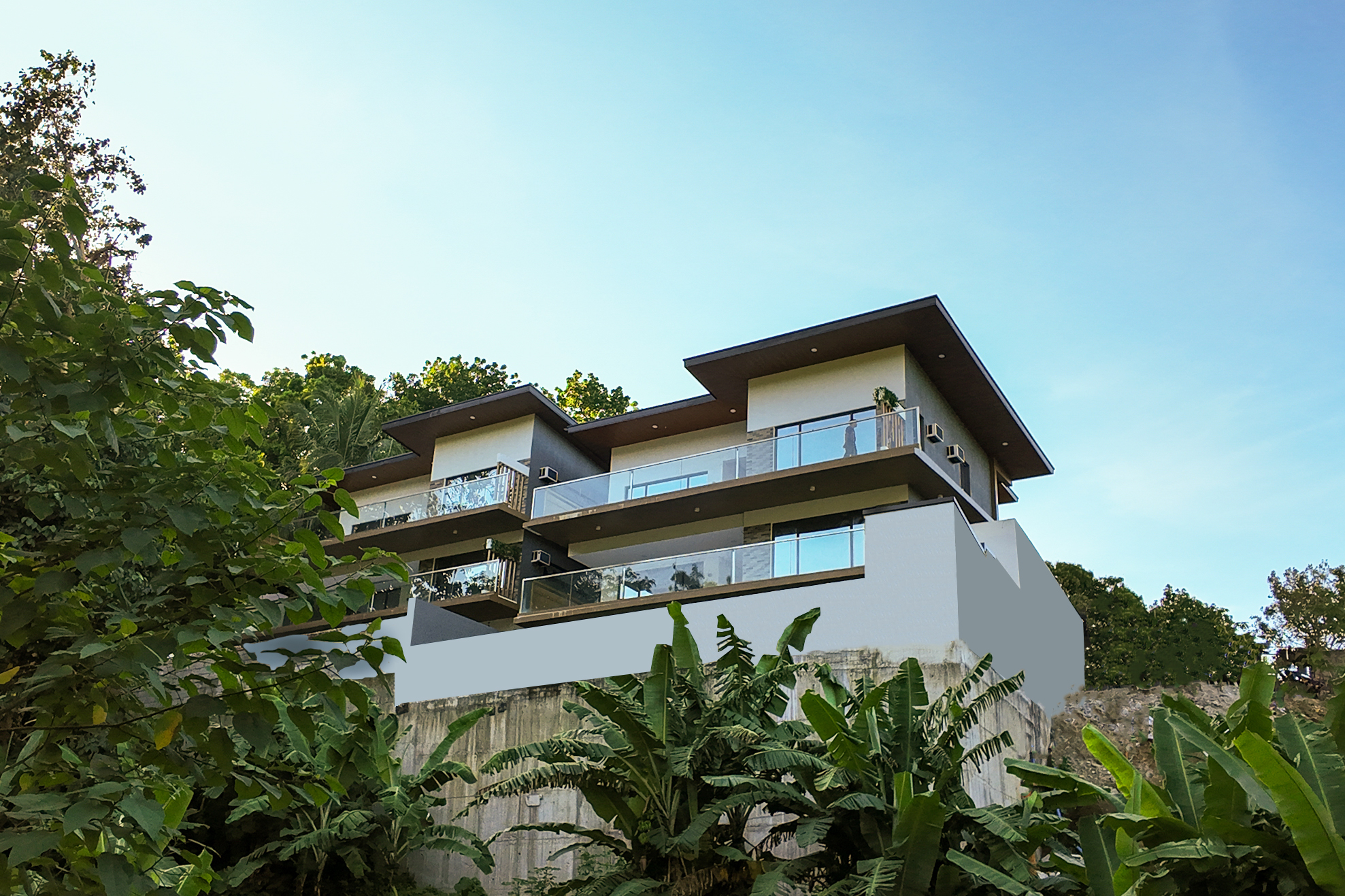 Altierra villa exterior on the hillside